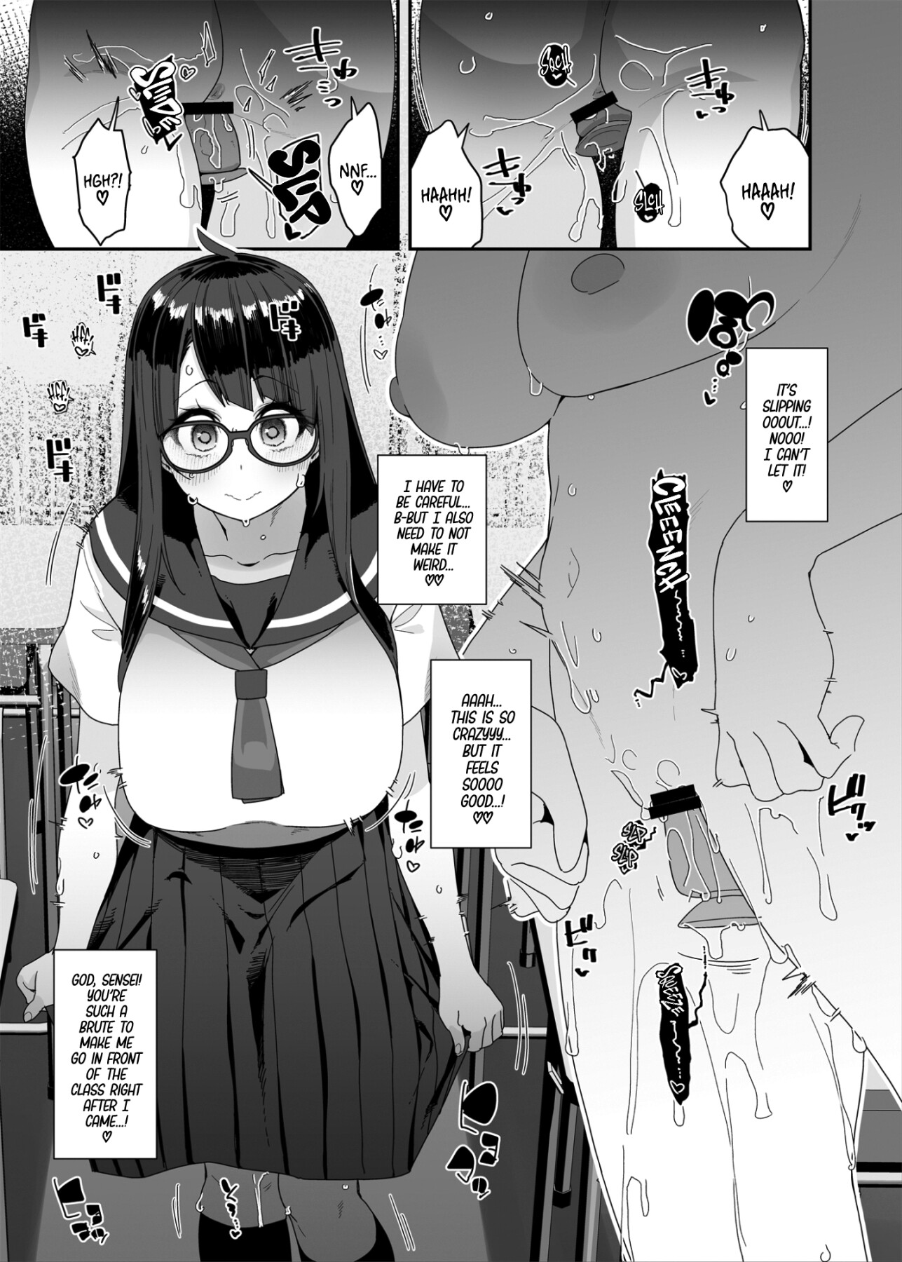 Hentai Manga Comic-The Slutty, Stacked Middle-Schooler Who Shlicks During Class-Read-41